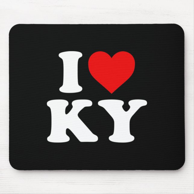 I Liebe Ky Heart Kentucky Mousepad (Vorne)