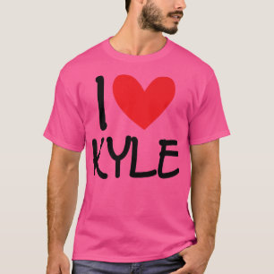 I Liebe Kyle Name Personalisiert Men Typ BESTE FRE T-Shirt