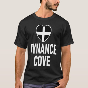 I Liebe Kynance Cove Cornwall Flag Herz Saint Pira T-Shirt