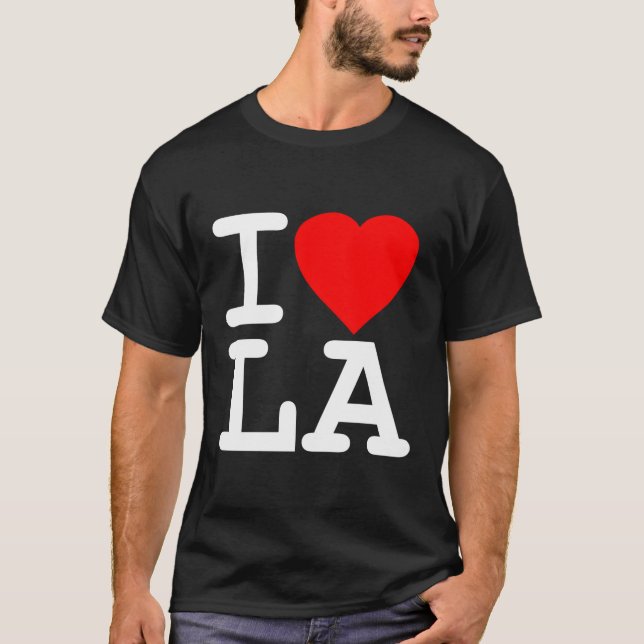 I Liebe La Los Angeles T-Shirt (Vorderseite)