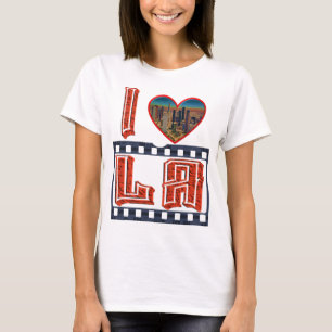 I Liebe LA Shirt, Kalifornien, Stadt-Foto, Herz 3D T-Shirt