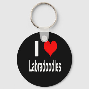 I Liebe Labradoodles Schlüsselanhänger