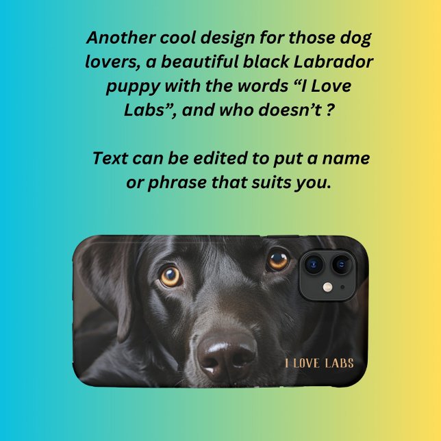 I Liebe Labradore Welpe Case-Mate iPhone Hülle (Von Creator hochgeladen)