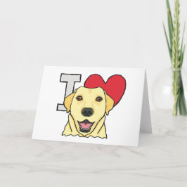 I Liebe Labradors Karte