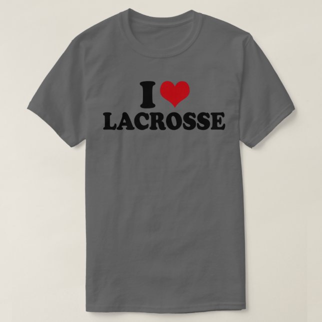 I Liebe Lacrosse T-Shirt (Design vorne)