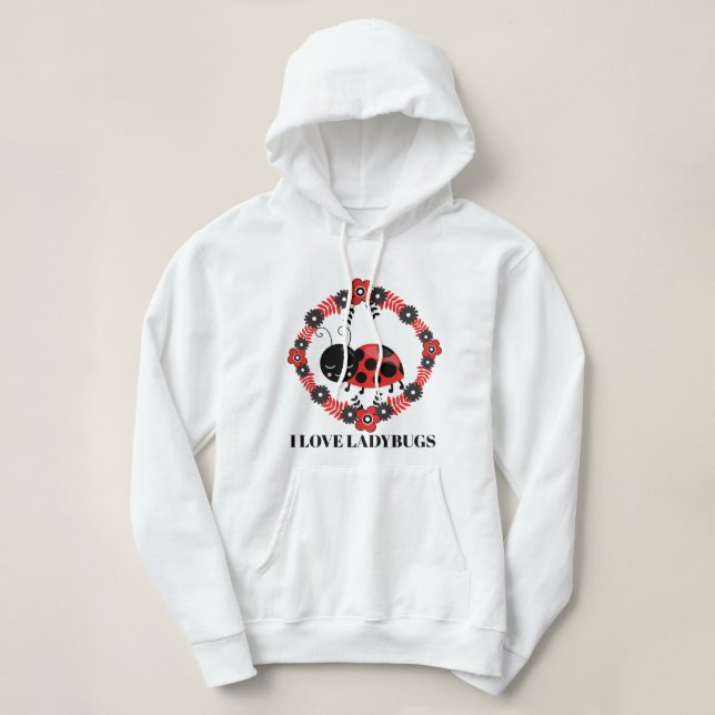 I Liebe Ladybugs Hoodie (Design vorne)