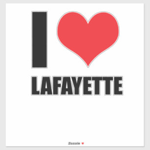 I Liebe Lafayette Aufkleber