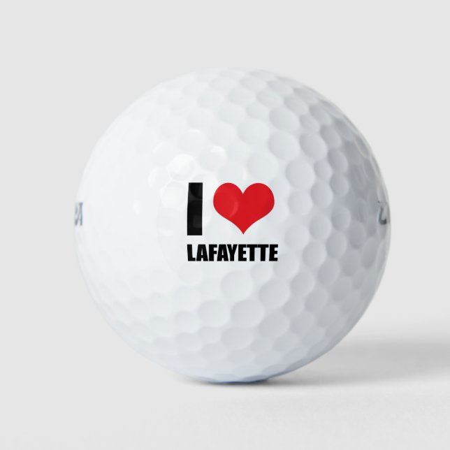 I Liebe Lafayette Golfball (Vorderseite)