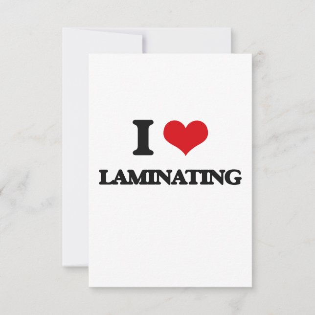 I Liebe Laminierung (Vorderseite)
