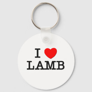 I Liebe LAMM (Nahrung) Schlüsselanhänger