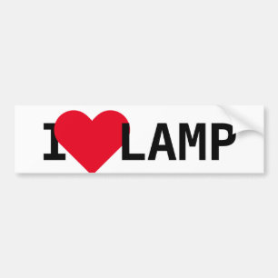 I Liebe-Lampe Autoaufkleber