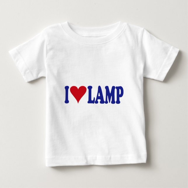 I Liebe-Lampe Baby T-shirt (Vorderseite)
