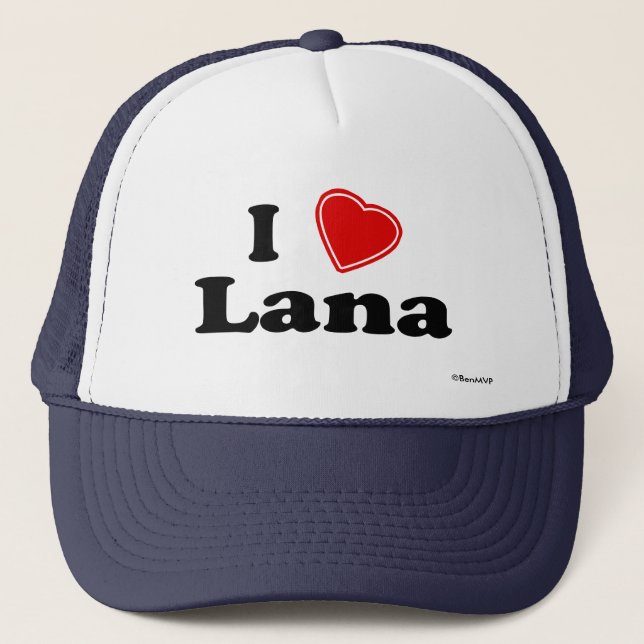 I Liebe Lana Truckerkappe (Vorderseite)
