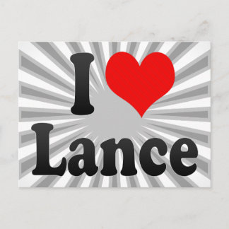 I Liebe Lance Postkarte