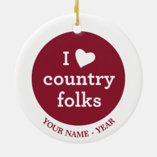 I Liebe-Land Keramikornament