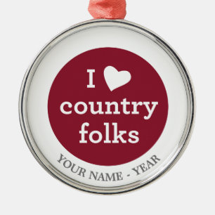 I Liebe-Land Ornament Aus Metall