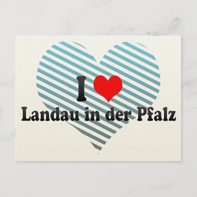 I Liebe Landau in der Pfalz, Deutschland Postkarte (Vorderseite)