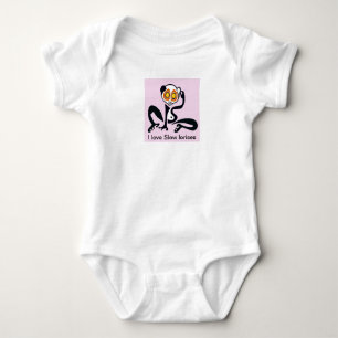 I Liebe LANGE LORISES - wild lebende Tiere - Natur Baby Strampler
