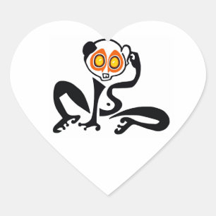 I Liebe LANGSAME LORISES - wild lebende Tiere - ge Herz-Aufkleber