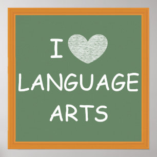 I Liebe Language Arts Poster