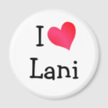 I Liebe Lani Magnet<br><div class="desc">Ein niedliches "I Liebe" rotes und rosafarbenes Herzdesign,  das auf verschiedenen Geschenken und Kleidungsstücken erhältlich ist. Wenn Sie den gewollt Namen nicht finden,  gibt es Vorlagen in dieser Galerie.</div>