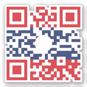 I Liebe Laos (Khoy Huk Lao) Flag QR Code Lao Gee Aufkleber