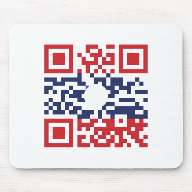 I Liebe Laos (Khoy Huk Lao) Flag QR Code | Lao Gee Mousepad (Vorne)