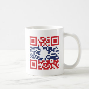 I Liebe Laos (Khoy Huk Lao) Flag QR Code Lao Gee Tasse