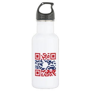 I Liebe Laos (Khoy Huk Lao) Flag QR Code   Lao Gee Trinkflasche