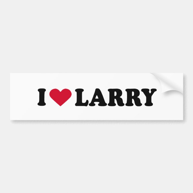 I LIEBE LARRY AUTOAUFKLEBER (Vorne)