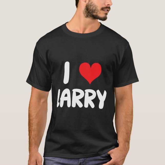 I Liebe Larry - Herz - Name T-Shirt (Vorderseite)