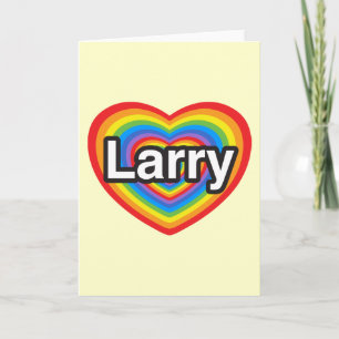 I Liebe Larry. Liebe I Sie Larry. Herz Karte