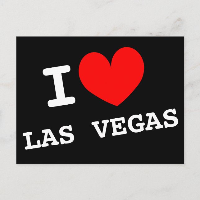 I Liebe Las Vegas Postkarte | Angepasste Adresse (Vorderseite)