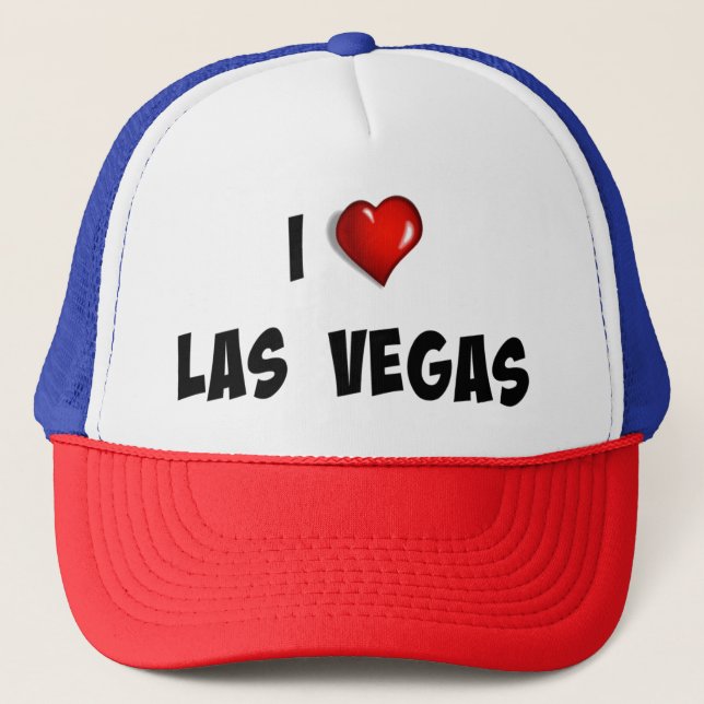 I Liebe Las Vegas Truckerkappe (Vorderseite)