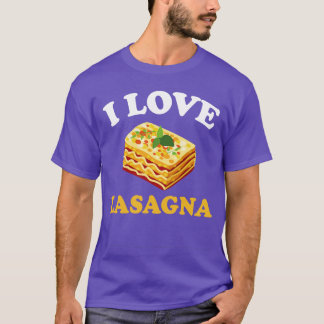 I Liebe Lasagna Italienische Pasta Lover T-Shirt