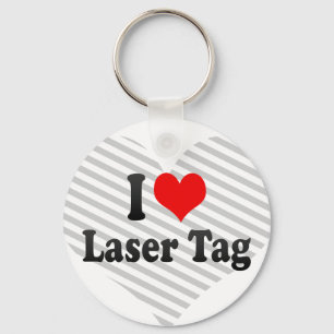I Liebe Laser Tag Schlüsselanhänger