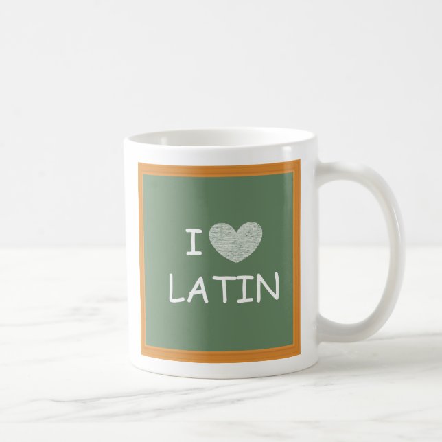I Liebe-Latein Kaffeetasse (Rechts)