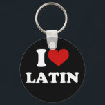 I Liebe Latein Schlüsselanhänger<br><div class="desc">Die lateinamerikanische Musik,  die sich in Mittel- und Südamerika findet,  ist eine Reihe von Musikstilen und Genres,  die die Einflüsse spanischer,  afrikanischer und indigener Quellen vermischt.</div>