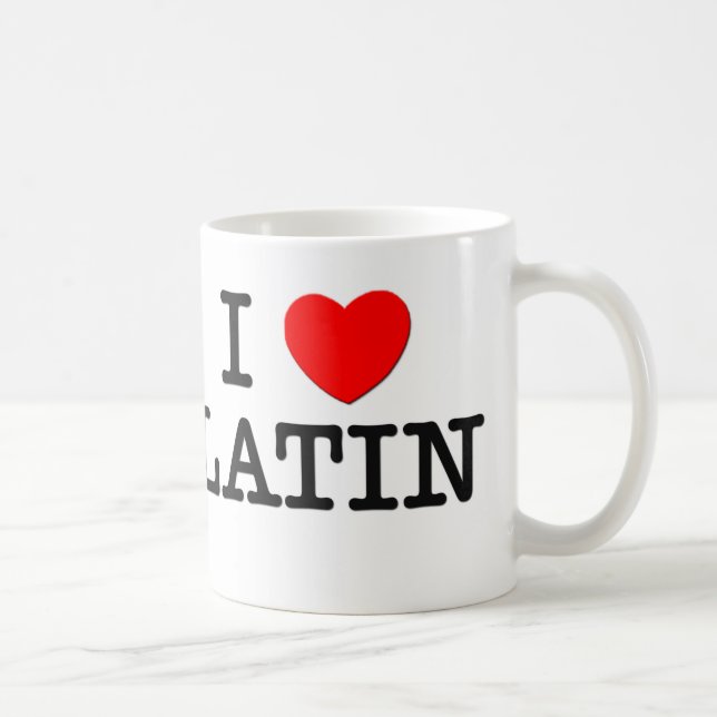 I Liebe LATEIN Tasse (Rechts)