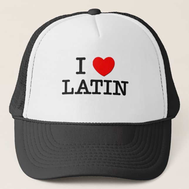 I Liebe LATEIN Truckerkappe (Vorderseite)