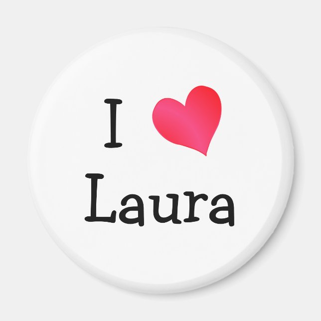 I Liebe Laura Magnet (Vorne)