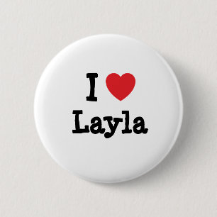 I Liebe Layla T - Shirt Button