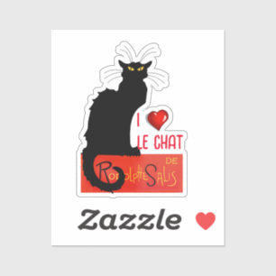I Liebe Le Chat Noir Aufkleber