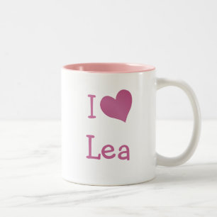 I Liebe Lea Zweifarbige Tasse