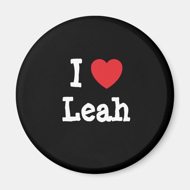 I Liebe Leah T - Shirt Magnet (Vorne)
