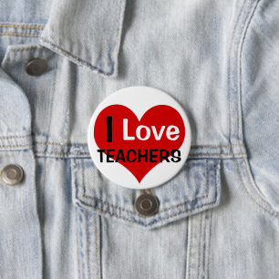 I Liebe Lehrer Button