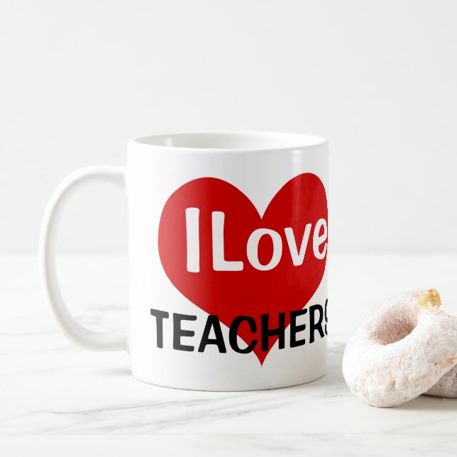 I Liebe Lehrer Kaffeetasse (Mit Donut)