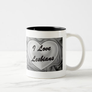 I Liebe-Lesben Zweifarbige Tasse