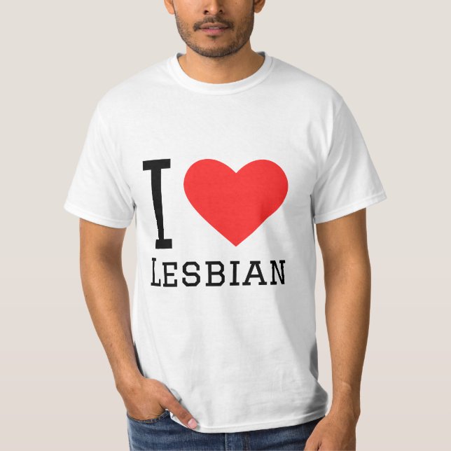 I Liebe lesbisch T-Shirt (Vorderseite)