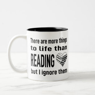 I Liebe Lesen Buch Lover Leser Bibliothekarisch Le Zweifarbige Tasse